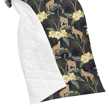 Cheetah Pattern Print Design 04 Premium Quilt