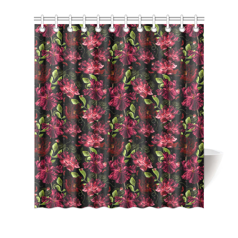 Iris Pattern Print Design IR03 Shower Curtain