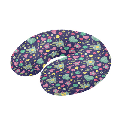 Crochet Pattern Print Design 02 U-Shaped Travel Neck Pillow