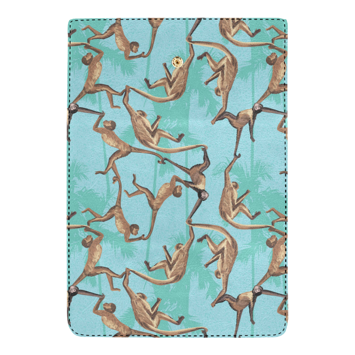 Monkey Pattern Print Design 04 Women's Trifold Wallet