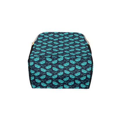Carnations Pattern Print Design CN06 Diaper Bag Backpack