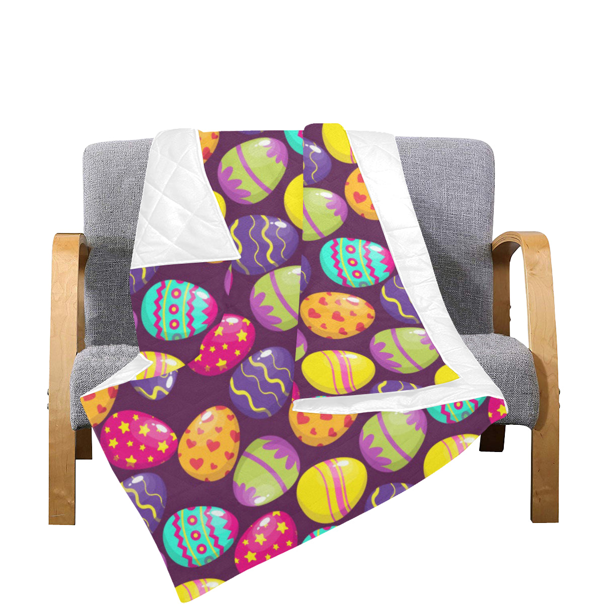 Easter Eggs Pattern Print Design RB04 Premium Quilt