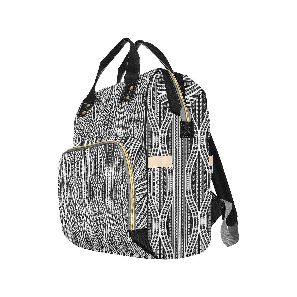 Polynesian Tribal Style Diaper Bag Backpack