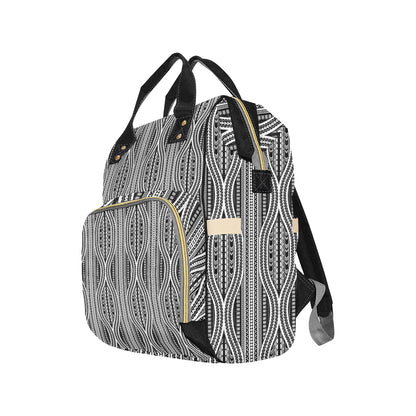 Polynesian Tribal Style Diaper Bag Backpack