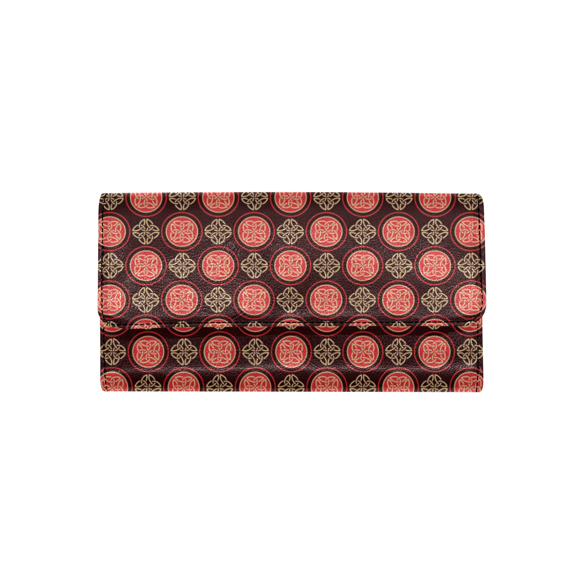 Celtic Pattern Print Design 02 Women's Trifold Wallet