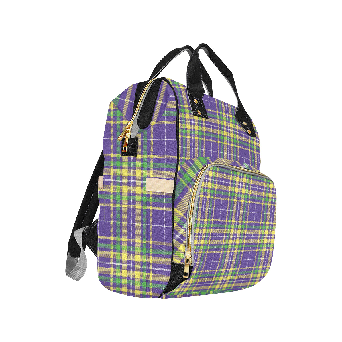 Mardi Gras Pattern Print Design 010 Diaper Bag Backpack