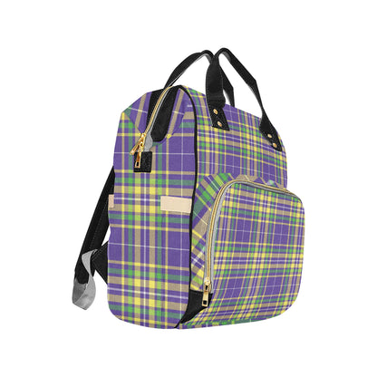 Mardi Gras Pattern Print Design 010 Diaper Bag Backpack