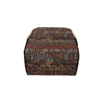 African Pattern Print Design 07 Diaper Bag Backpack