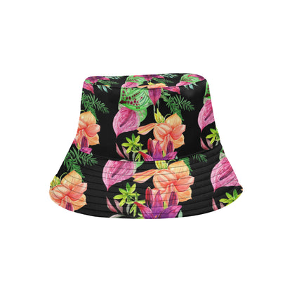 Amaryllis Pattern Print Design AL09 Unisex Bucket Hat