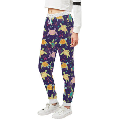 Sea Turtle Color Smile Unisex Sweatpants