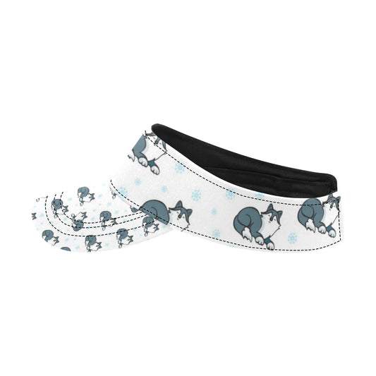 Alaskan Malamute Pattern Print Design 03 Unisex Sun Visor