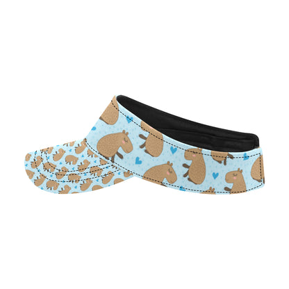 Capybara Pattern Print Design 01 Unisex Sun Visor