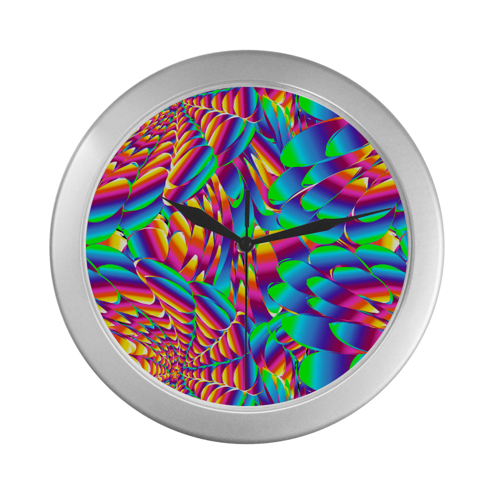 Psychedelic Trippy Pattern Wall Clock