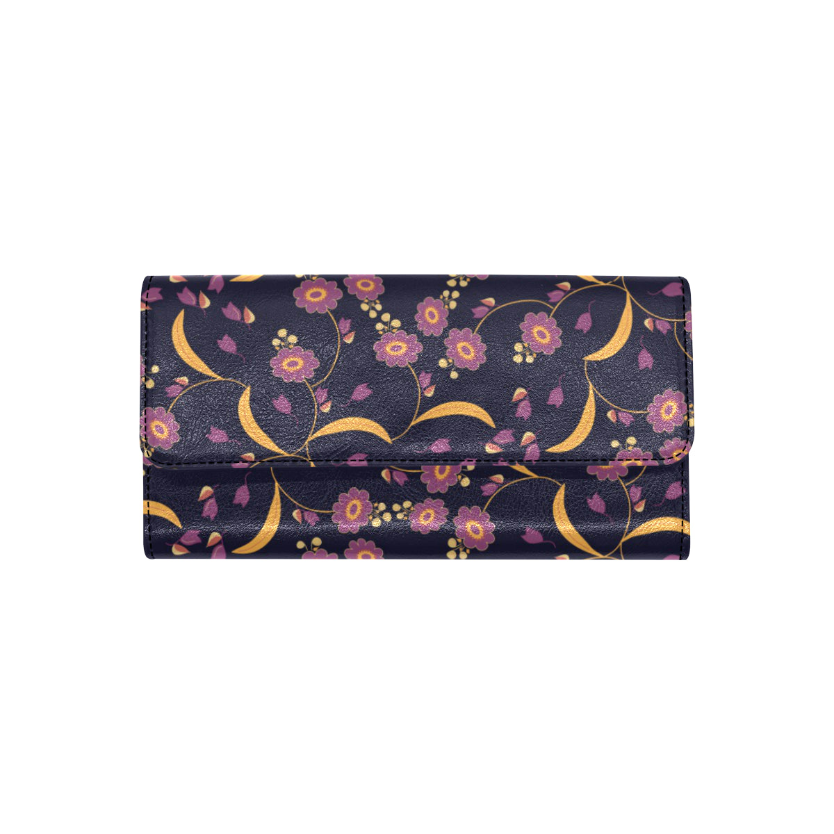 Anemone Pattern Print Design AM012 Women's Trifold Wallet