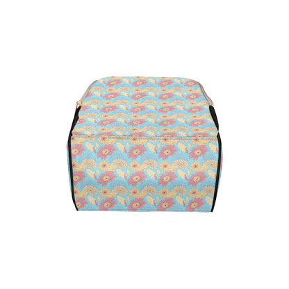 Gerberas Pattern Print Design GB04 Diaper Bag Backpack