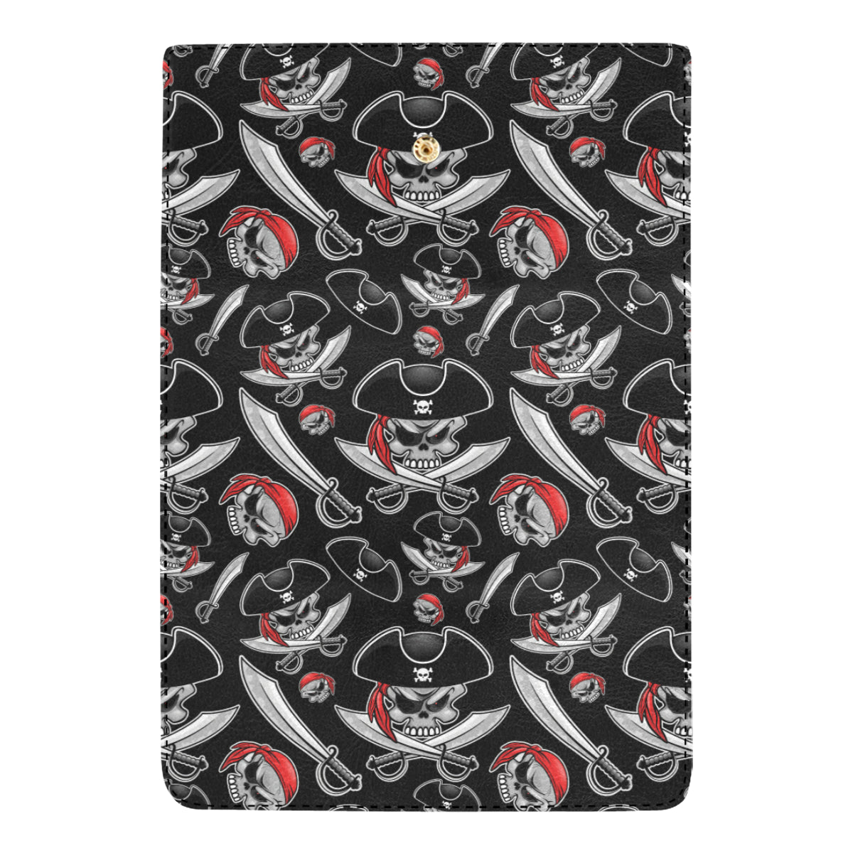 Pirate Pattern Print Design A05 Women's Trifold Wallet