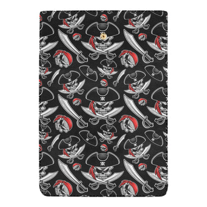 Pirate Pattern Print Design A05 Women's Trifold Wallet