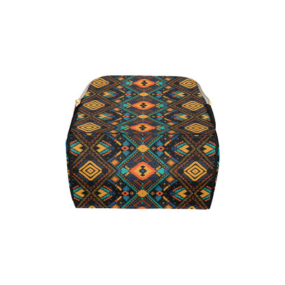 Kente Pattern Print Design 04 Diaper Bag Backpack