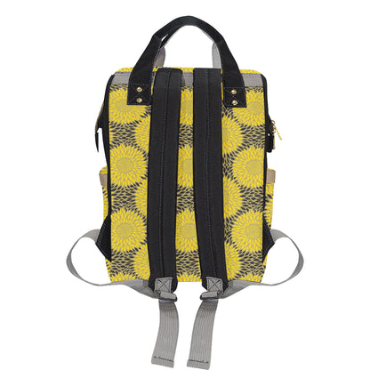 Sunflower Pattern Print Design SF06 Diaper Bag Backpack