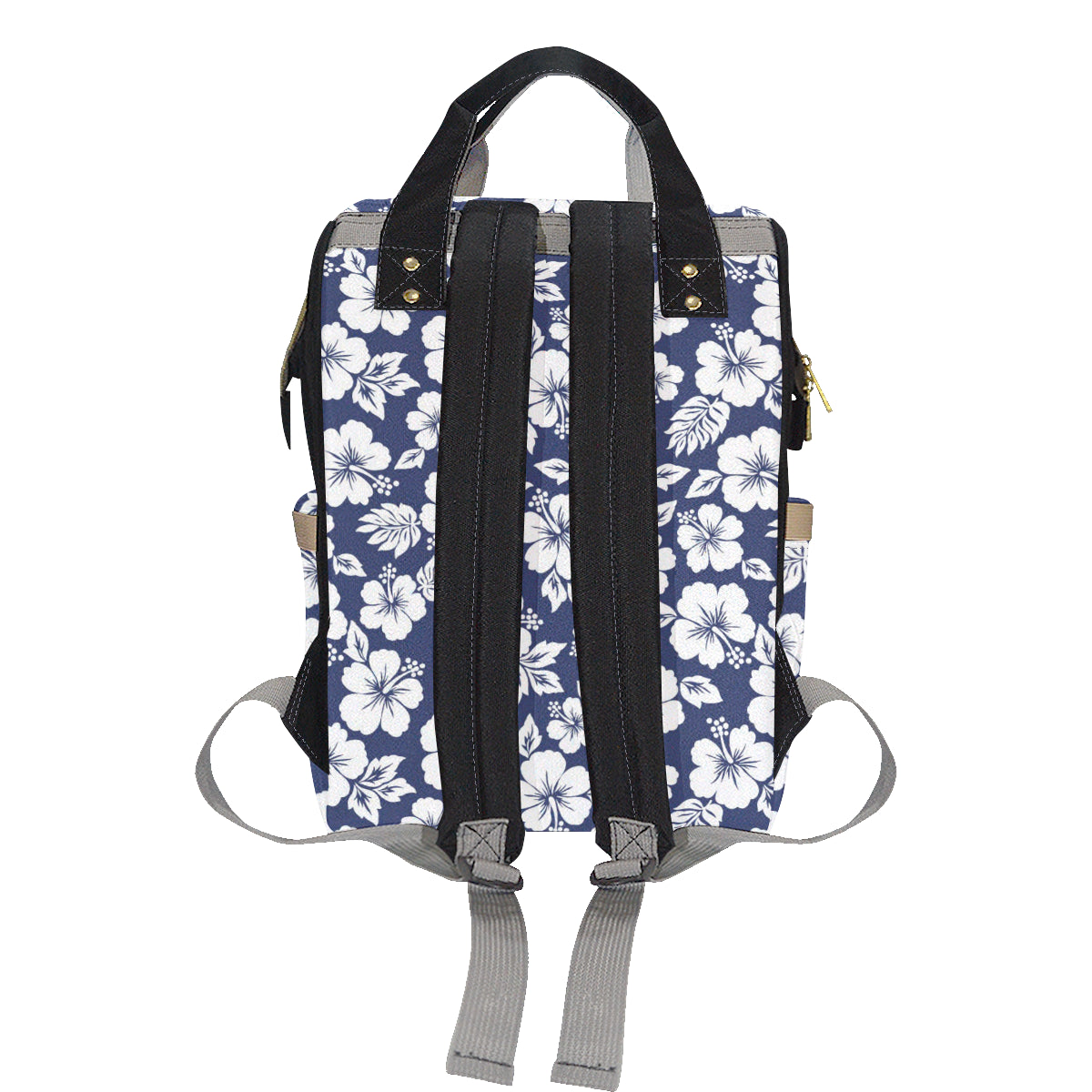 Hibiscus Pattern Print Design HB012 Diaper Bag Backpack