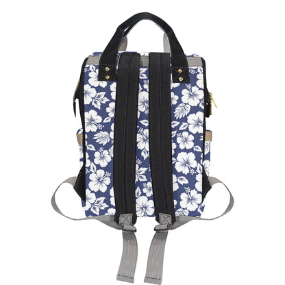 Hibiscus Pattern Print Design HB012 Diaper Bag Backpack