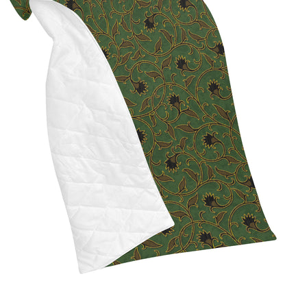 Brocade Pattern Print Design 02 Premium Quilt