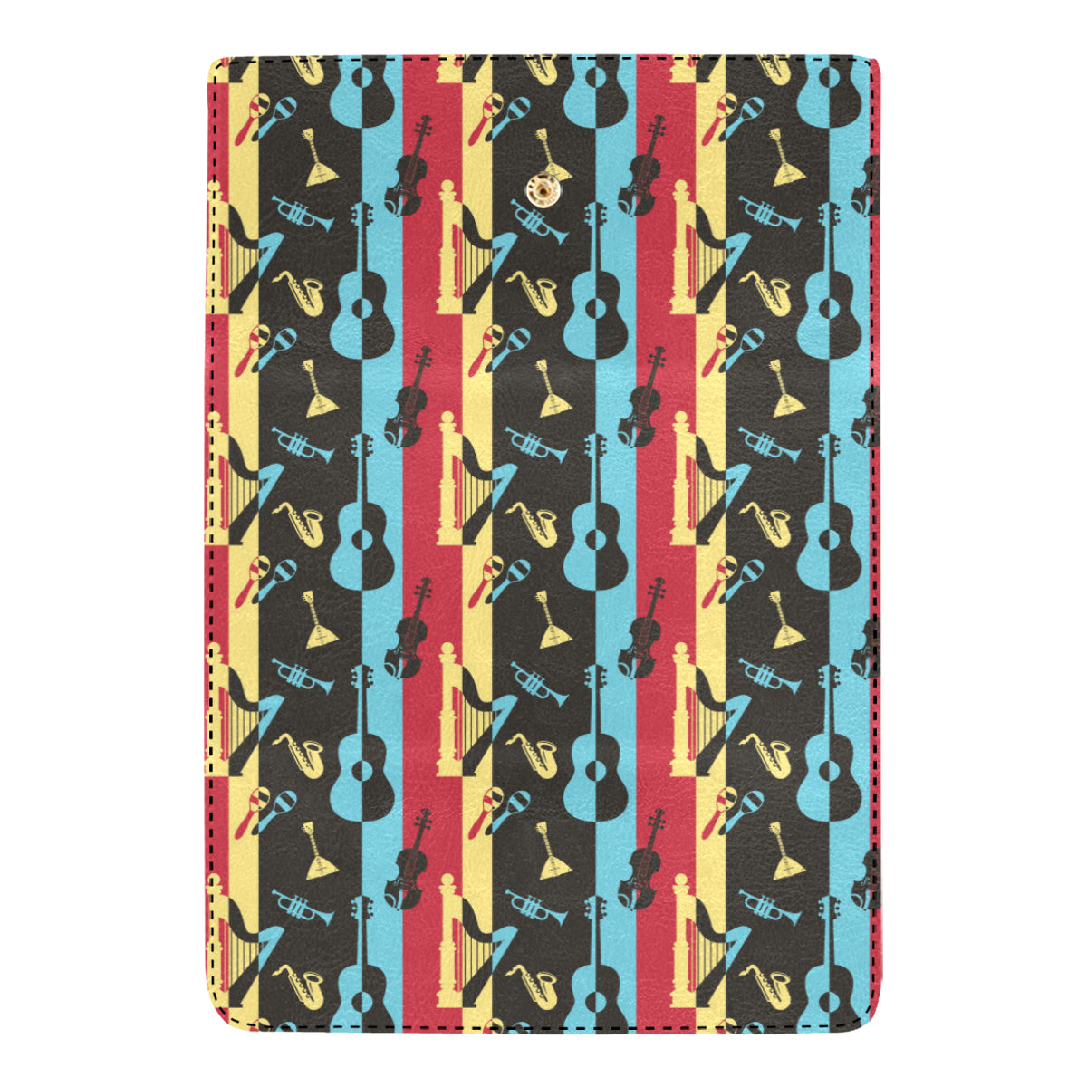 Jazz Pattern Print Design 02 Women's Trifold Wallet