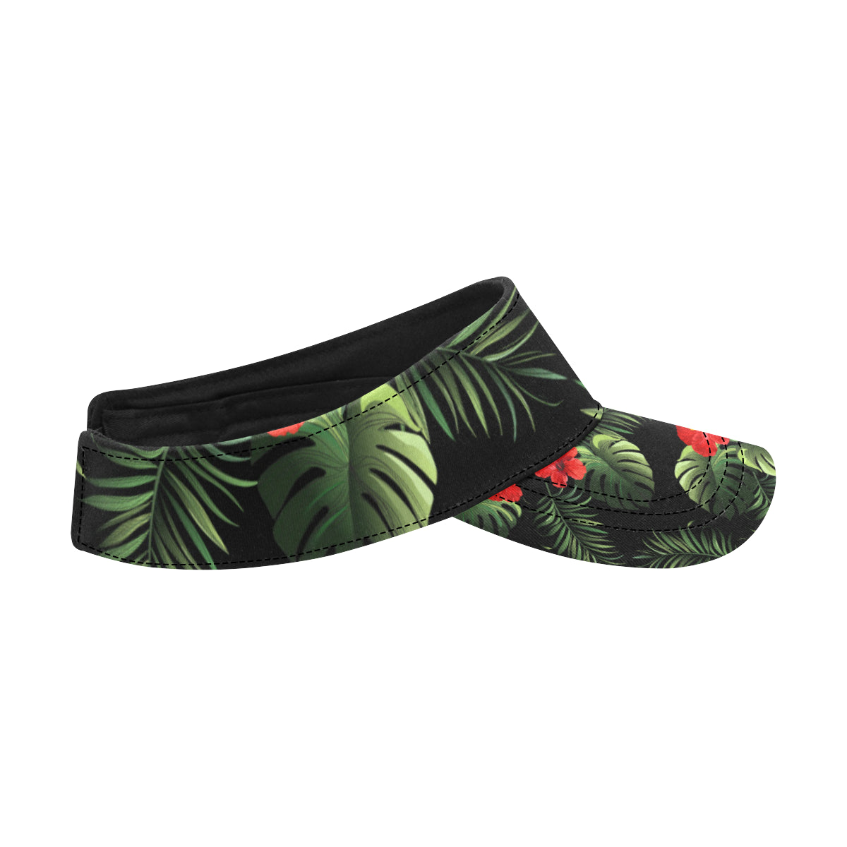 Red Hibiscus Tropical Unisex Sun Visor