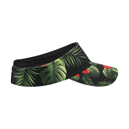 Red Hibiscus Tropical Unisex Sun Visor