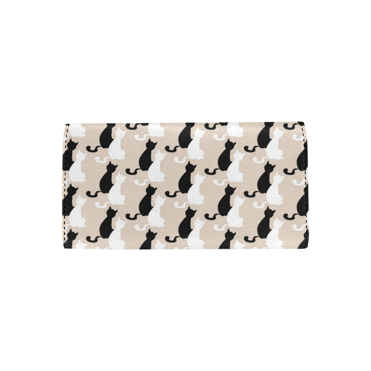 Cat Pattern Print Design 04 Women's Trifold Wallet