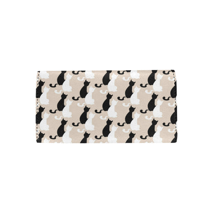 Cat Pattern Print Design 04 Women's Trifold Wallet