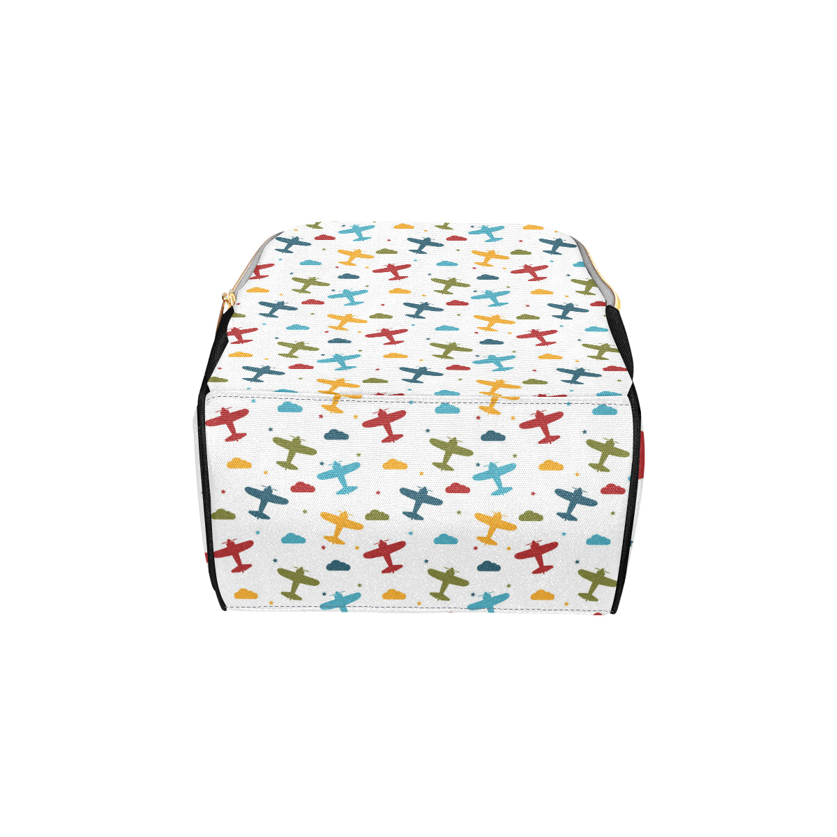 Airplane Pattern Print Design 06 Diaper Bag Backpack
