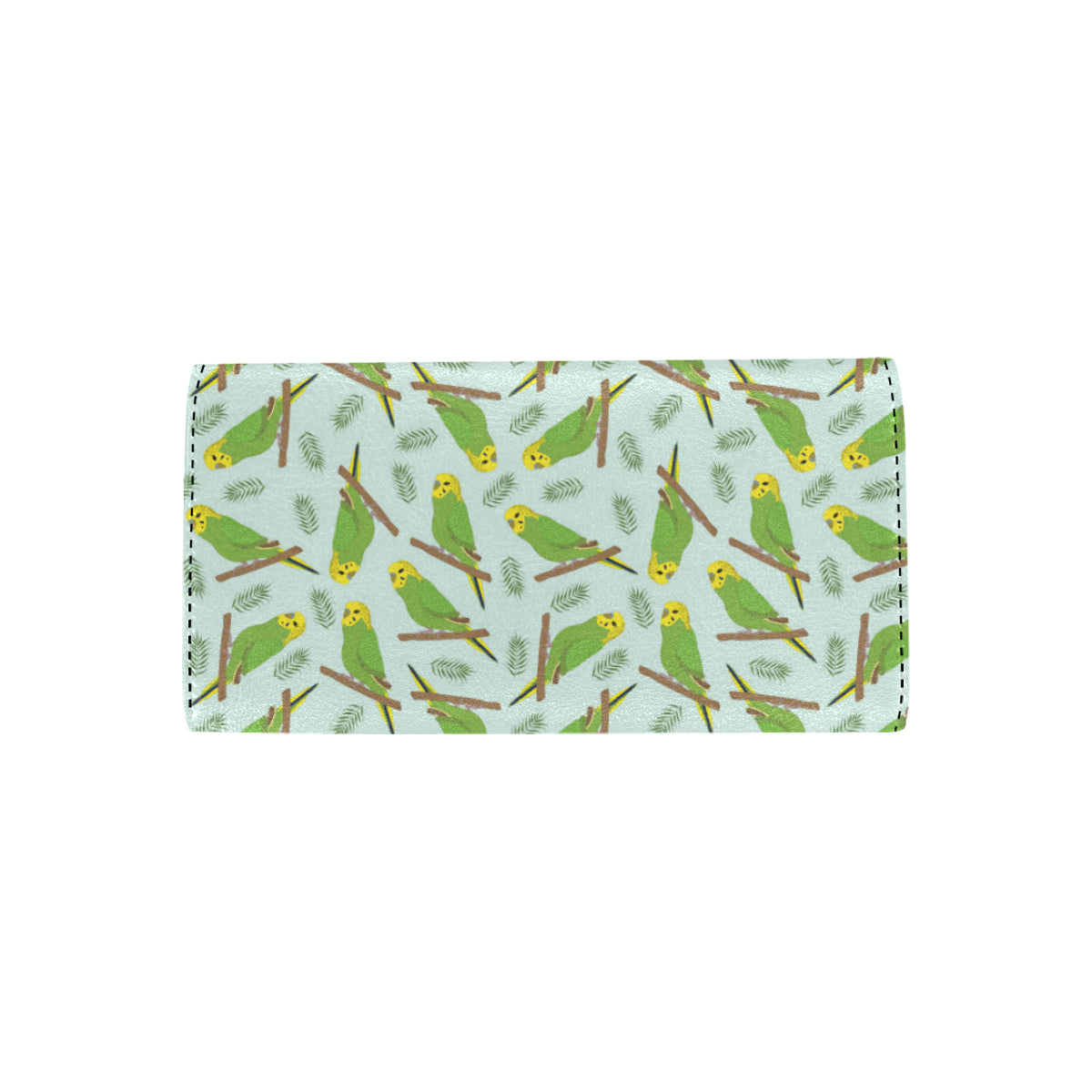 Budgerigar Pattern Print Design 04 Women's Trifold Wallet