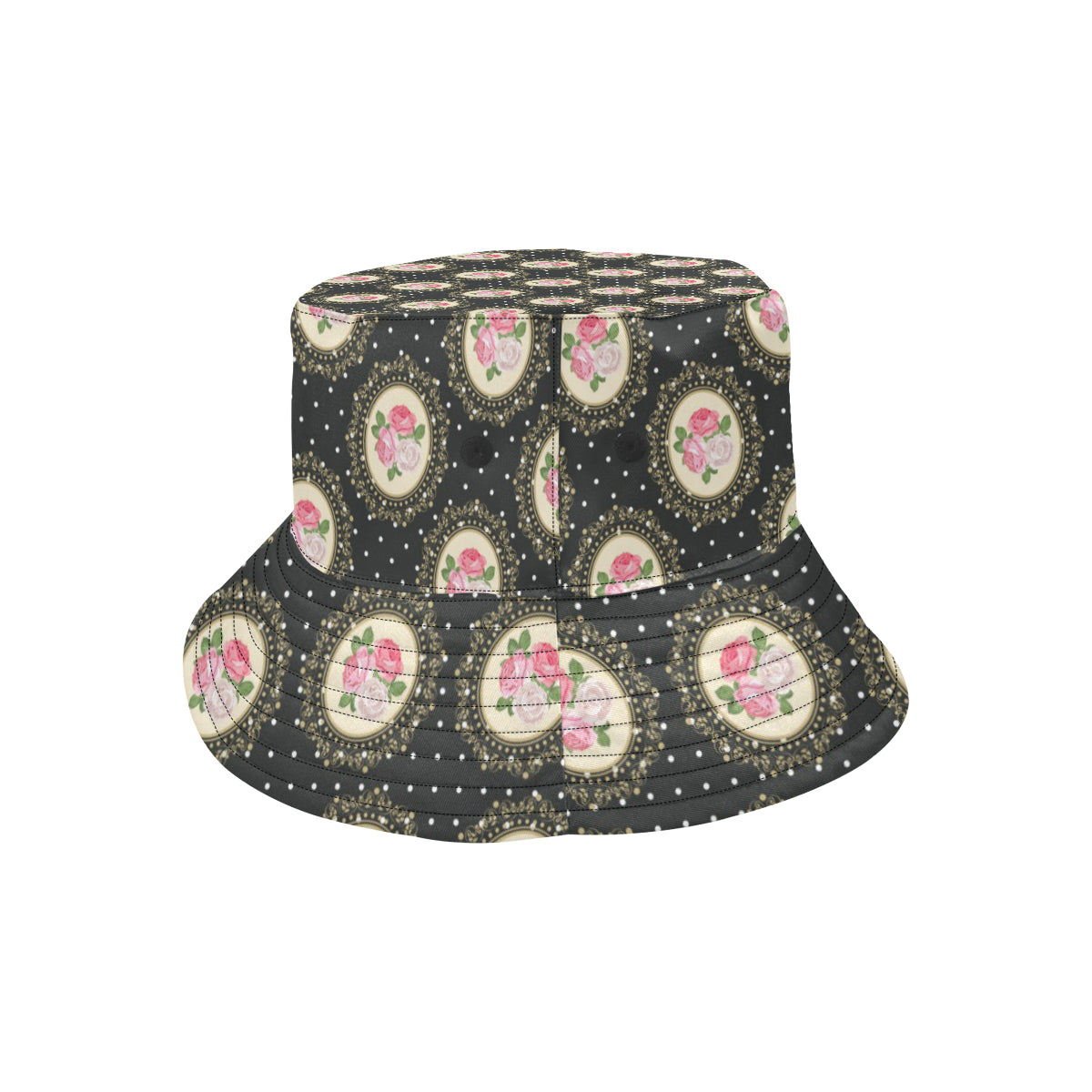 Rose Pattern Print Design RO015 Unisex Bucket Hat
