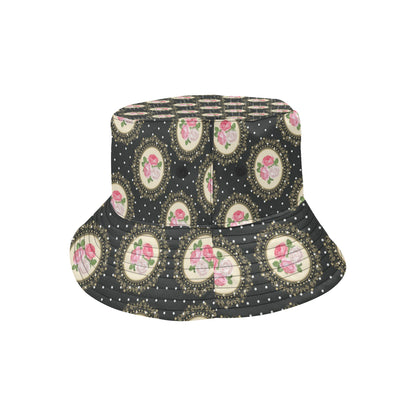 Rose Pattern Print Design RO015 Unisex Bucket Hat