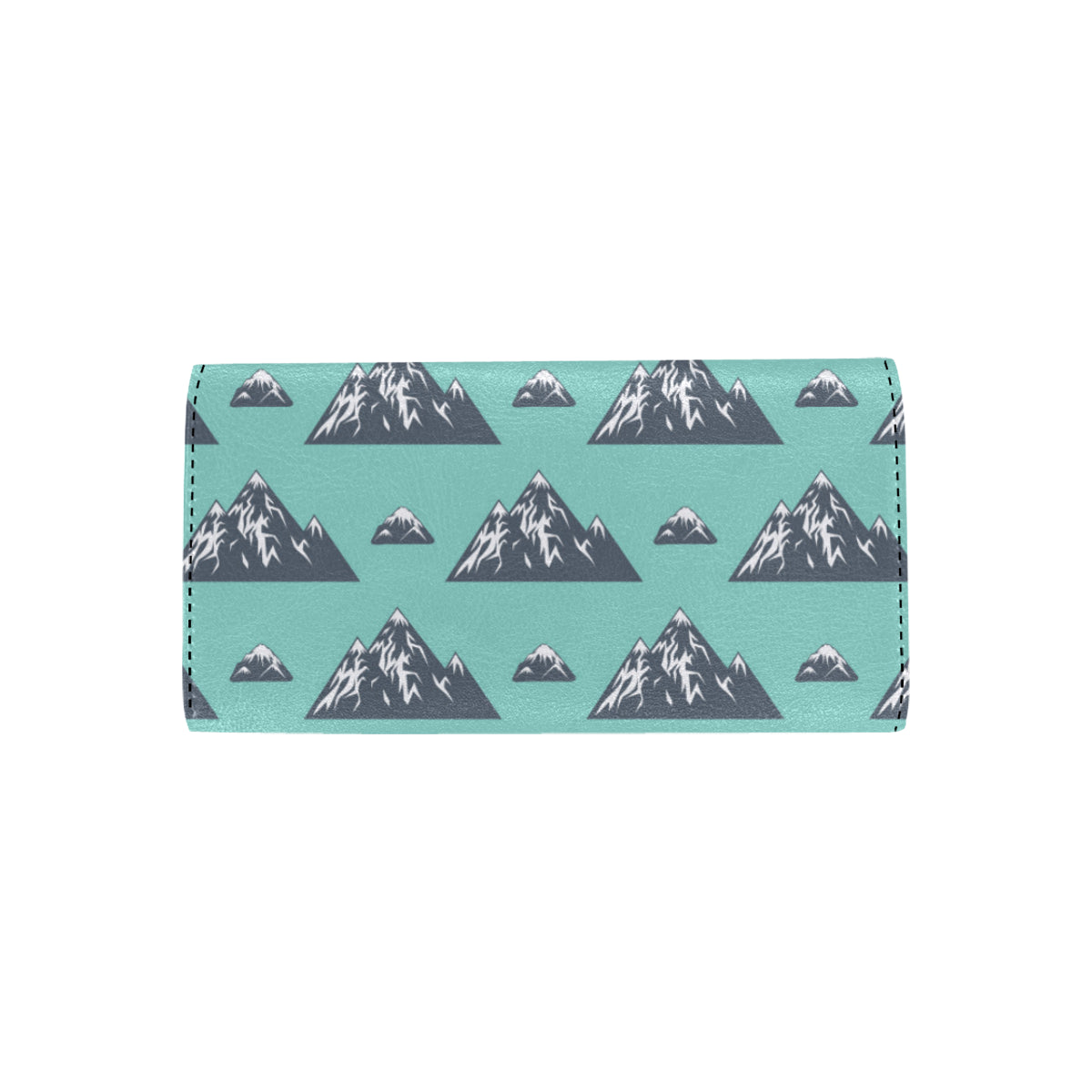 Mountain Pattern Print Design 01 Women's Trifold Wallet