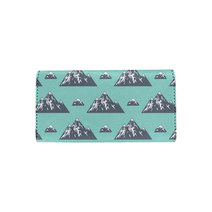 Mountain Pattern Print Design 01 Women's Trifold Wallet