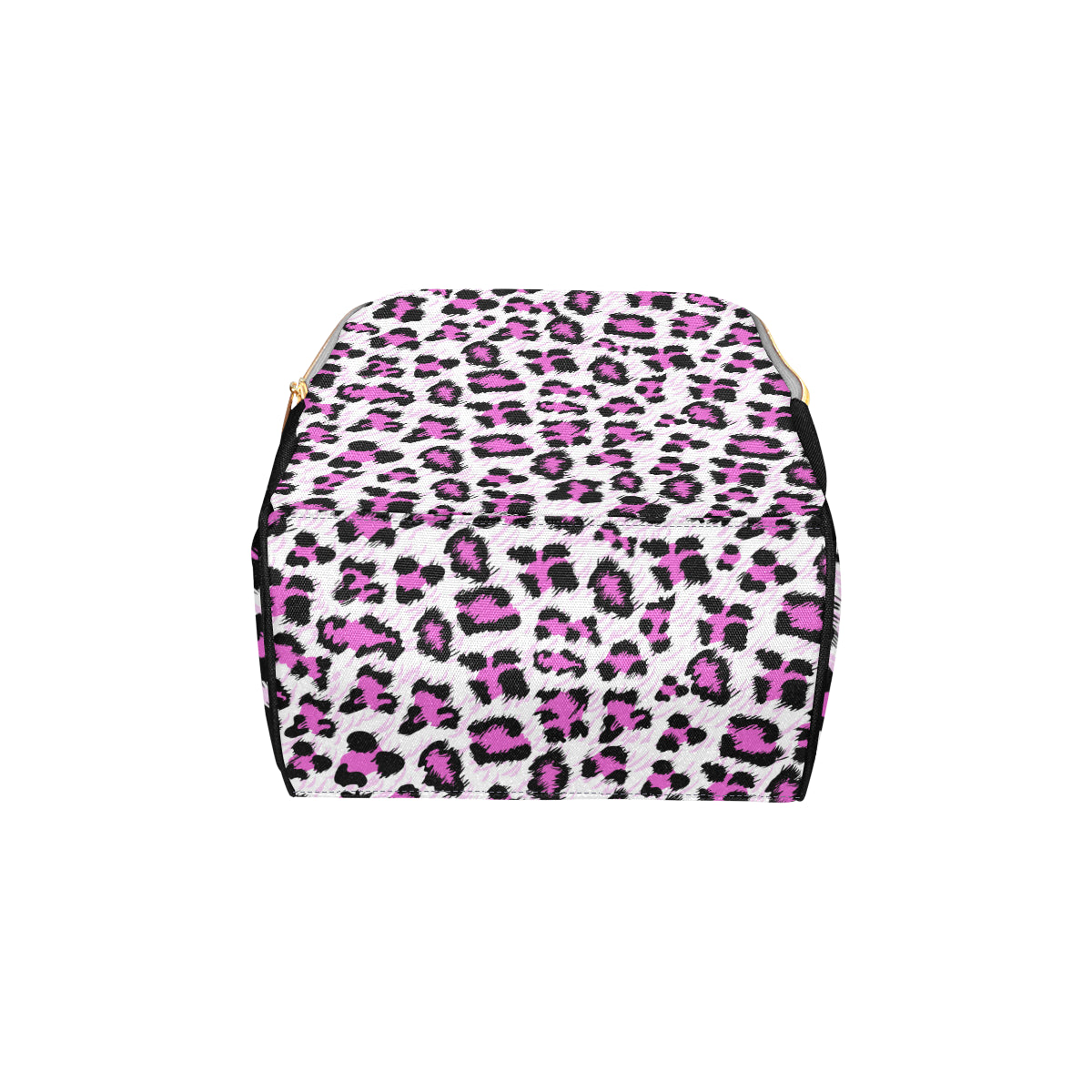 Leopard Pink Skin Print Diaper Bag Backpack