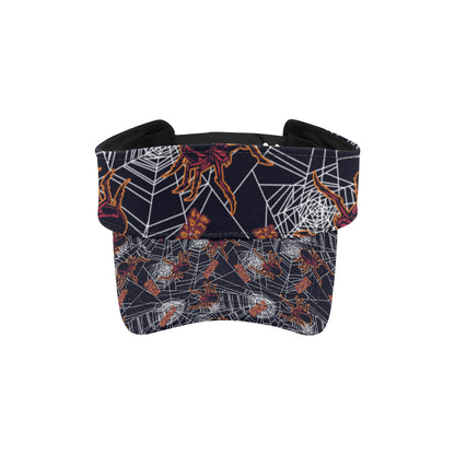 Tarantula Spiderwebs Pattern Print Design 01 Unisex Sun Visor