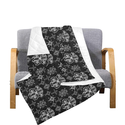 Cross Pattern Print Design 04 Premium Quilt