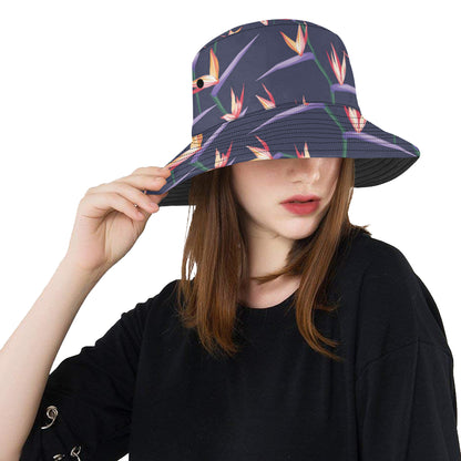 Bird Of Paradise Pattern Print Design BOP015 Unisex Bucket Hat