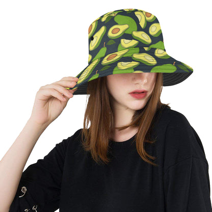 Avocado Pattern Print Design AC013 Unisex Bucket Hat