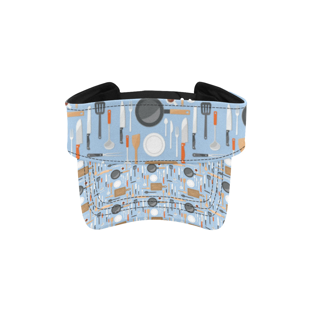 Cooking Kitchen Tools Pattern Print Design 02 Unisex Sun Visor