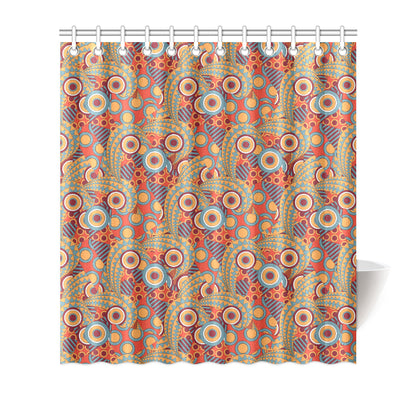 African Pattern Print Design 06 Shower Curtain