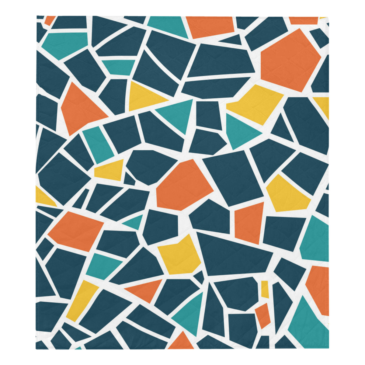 Mosaic Pattern Print Design 02 Premium Quilt