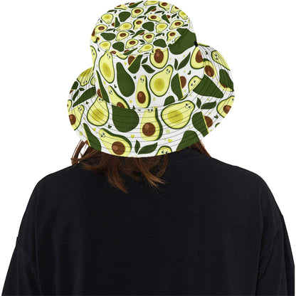 Avocado Pattern Print Design AC06 Unisex Bucket Hat