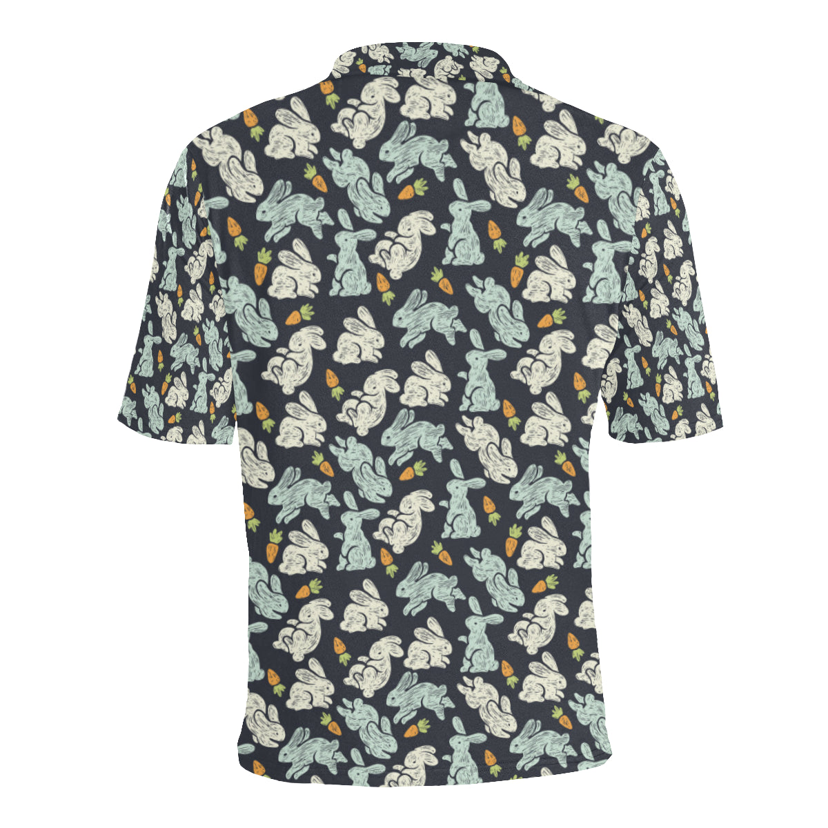 Bunny Pattern Print Design 04 Men Polo Shirt