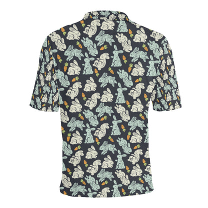Bunny Pattern Print Design 04 Men Polo Shirt