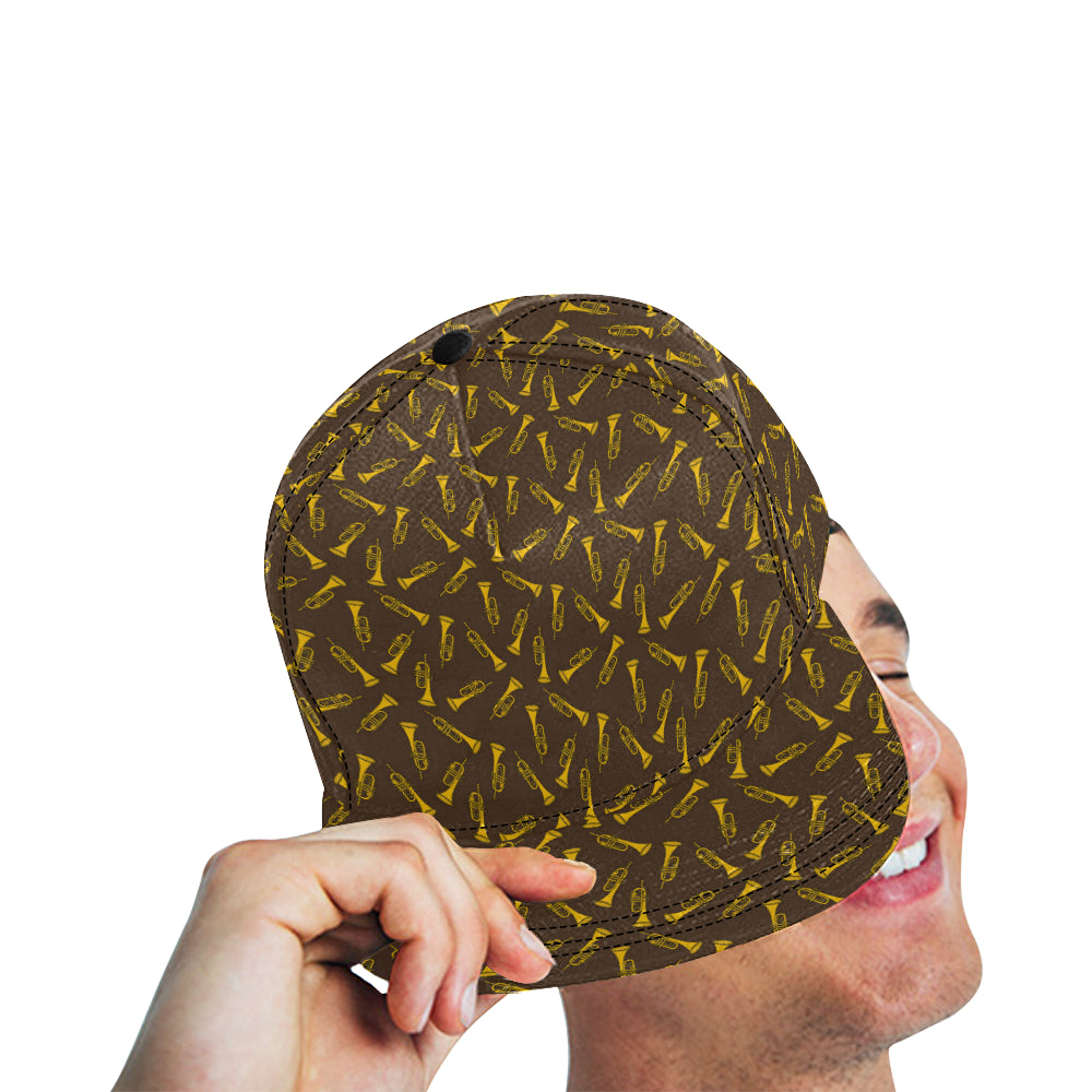 Trumpet Pattern Design Print Snapback Cap