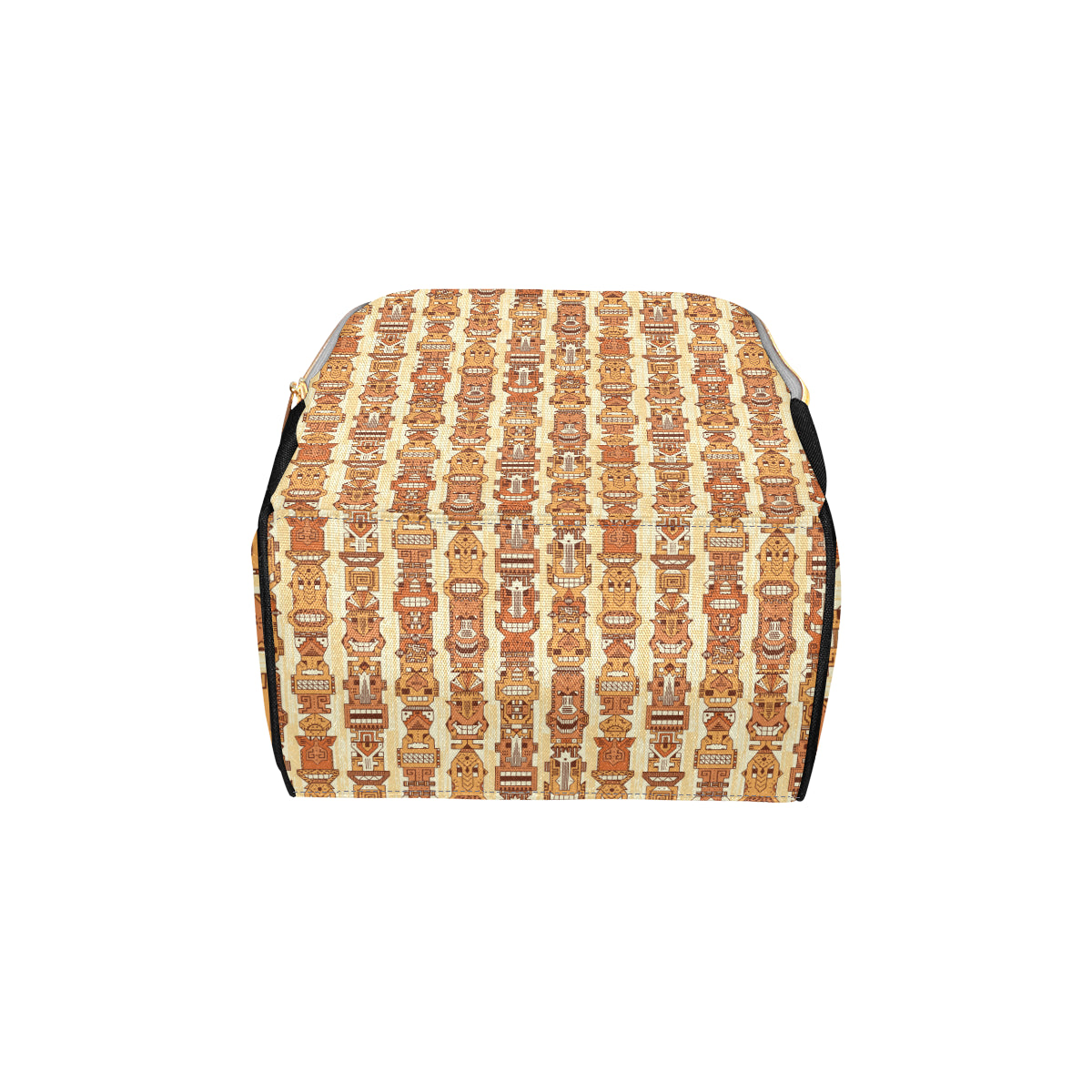 Tiki Orange Vertical Pattern Diaper Bag Backpack